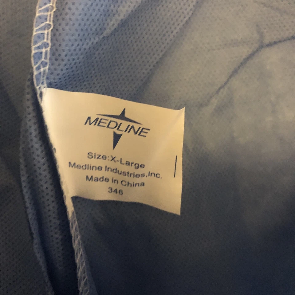 Nuevos Pantalones Médicos Medline Elásticos, Azul, Talla XL Foto 2 de 2