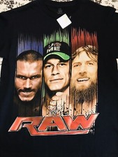 Wrestling WWE RAW T-Shirt Black Size XL 14-16 youth Cena, Brian Orton