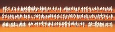PREISER Figuren unbemalt 1:160 Sitzende Personen 120 Figuren N 79007