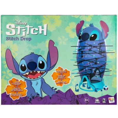 Disney Stitch Drop Spiel, lustiges Brettspiel Geschenk zu Weihnachten Geburtstag für Kinder