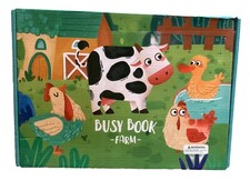 Montessori Farm Busy Book Toddler Early Education Learning NEW