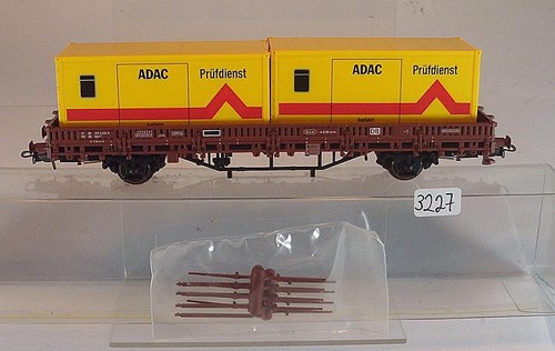 Electrotren H0 Rungenwagen ADAC Prüfstand 2-achsig der DB KKK NEM #3227 | Zustand: Gebraucht