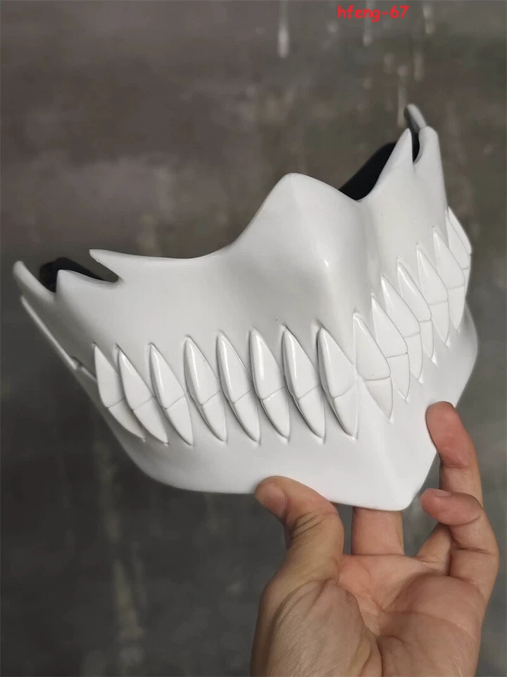 Bleach Arrancar NO.3 Máscara Tear Halibel Anime Cosplay FRP Máscara Halloween Adereços - Imagem 2 de 4