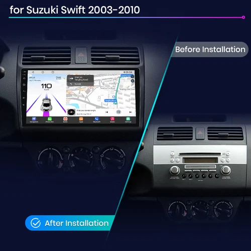 Qualcommchip Für SUZUKI SWIFT III EZ MZ 03-10 CarPlay Android Autoradio GPS 64G - Bild 2 von 13