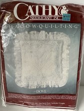 VTG 1984 New Cathy Shadow Quilting Pillow Kit "DOVE" 6920 12" x 12" Open Pkg