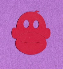 MONKEY FACE die cuts scrapbook cards