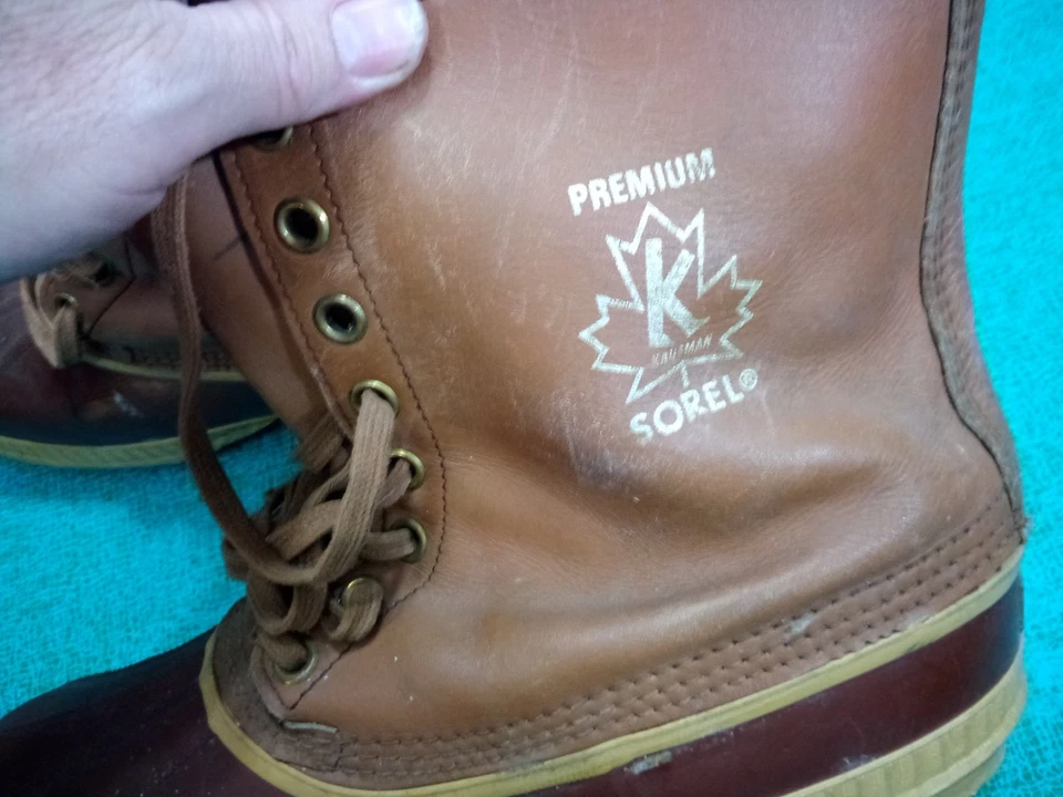 Botas impermeables de cuero para hombre/unisex talla 13 marrón SOREL botas de trabajo diarias Foto 3 de 4
