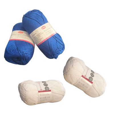 Baumwollgarn Baumwollmischgarn  4-fach gezwirnt (100g, Farbauswahl)