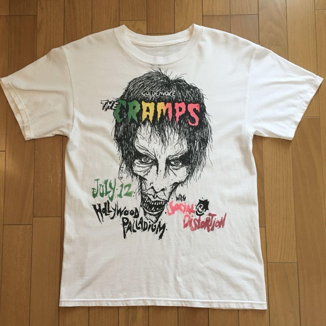 Vintage 80s THE CRAMPS クランプスtシャツ 80s The Cramps Band rare design white T shirt Graphic tee