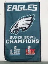 Philadelphia Eagles Super Bowl Champions 3x5 Vertical Flag Banner Double Sided