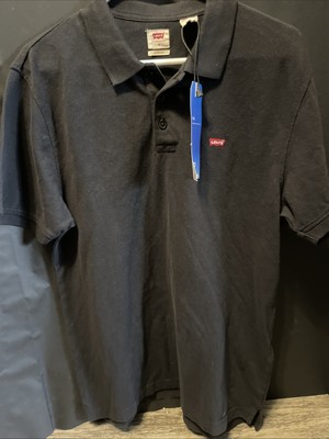 Levi's Men's Short Sleeve Polo Shirt Black ,Size M