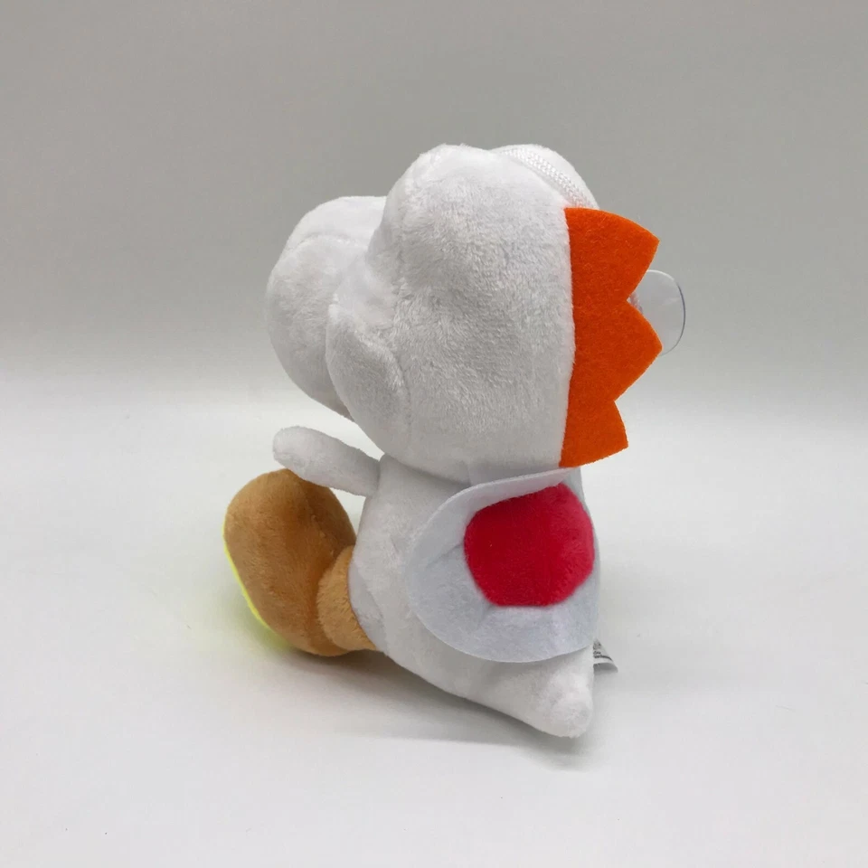 Super Mario White Yoshi Plush Soft Toy Doll Teddy Stuffed Animal 6.5" - Image 2 of 3