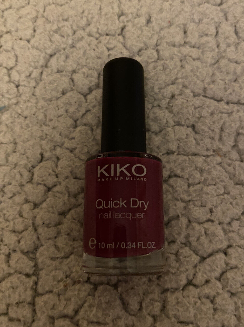 Kiko Milano Quick Dry Nail Polish. Shade 809 Deep Burgundy. Brand New. |  eBay