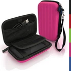 Pink Hard Case Cover Pouch for Portable External Hard Drive 160 x 93.5 x 21.5mm