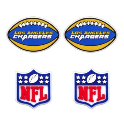 NFL Los Angeles Chargers Football Team For Crocs Shoe Charms Jibbitz  pieces
