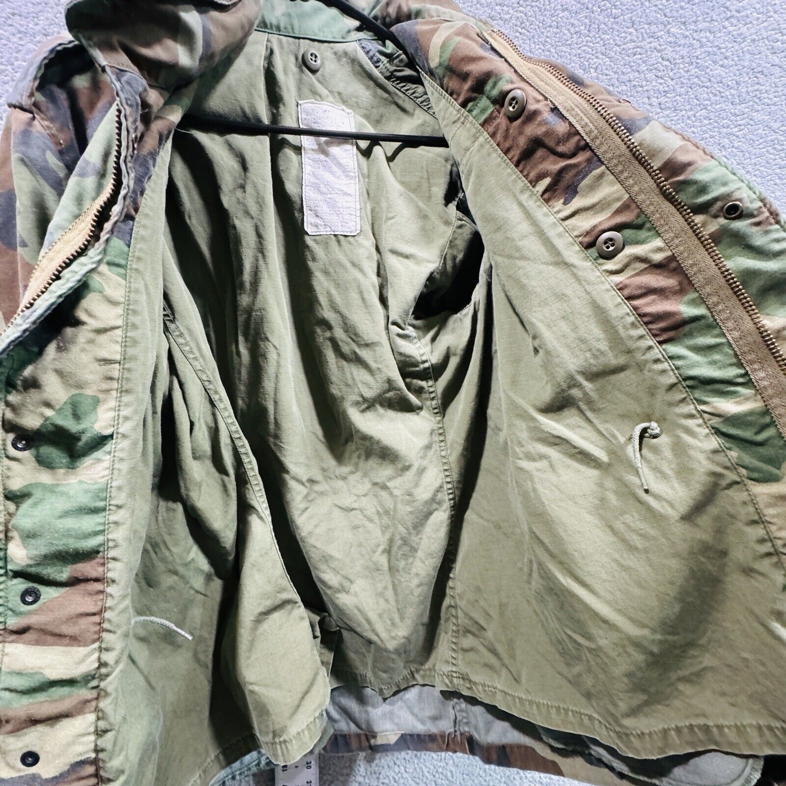 Vintage US Army Woodland Camo Field Jacket Coat C… - image 5