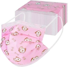 Kids Disposable Face Mask 50 PCS 3 Ply Ear loop Breathable & Comfortable Mask