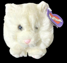 Swibco Puffkins 5" Paw the White Kitty Cat Plush With Hang Tag DOB 6-1-1997