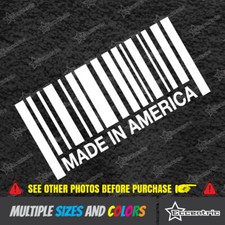 MADE IN AMERICA Decal USA Stickers Vinyl Turbo Build Window illest Boosted