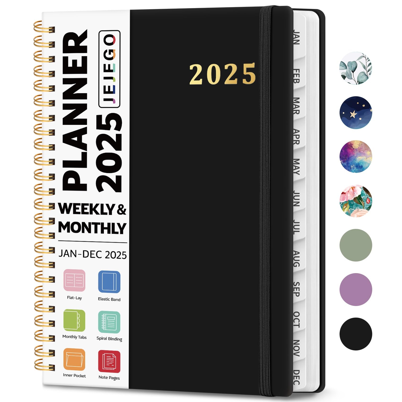 2025 Planner Weekly and Monthly Calendar Planner Book January 2025 - December...