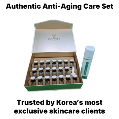 Cellvia Stem Cell Ampoule + SHUSPELL LED Mist Device   Korean Luxury Set