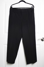 NWOT Nine West Solid Black Dress Pant Straight Leg Full Length Stretch Size 14