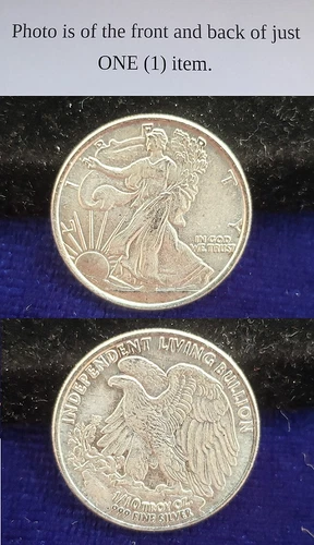 Walking Liberty 1/10 Troy Oz .999 Fine Silver Round 24511