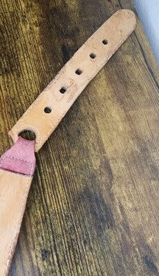Fossil Colorblock Belt Multicolor Suede Leather Boho Retro  display picture 2