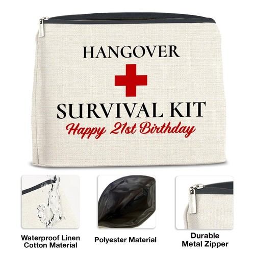 21st Birthday Gifts for Women, Hangover Kit Bag, 21st Birthday Gifts for Wome... - Picture 3 of 7