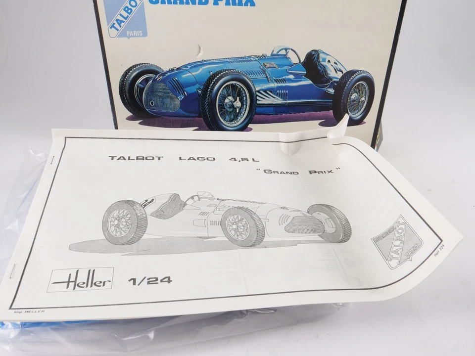 Heller n° 721 TALBOT-LAGO 4L5 Grand Prix 1/24 maquette jamais montée - Photo 3/4