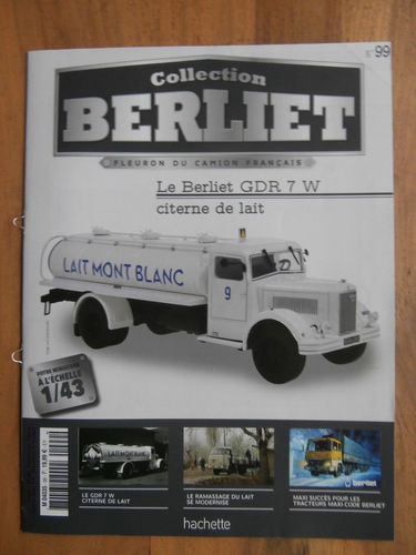 A collectible scale model Berliet GDR 7 W Plateau from Altaya