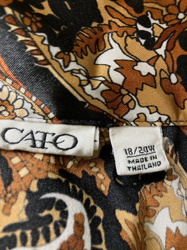 Tank à Boutons Cato - Taille 18W Plus - Style Cami Décontracté - Occasion Très Bon État