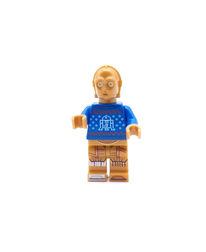LEGO Star Wars Minifigur C-3PO Weihnachtspullover X-Mas Sweater sw1238 75340 - Bild 2 von 4