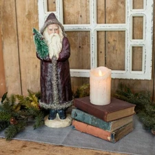 NEW Ragon House Santa Claus Christmas 17" Belsnickle Vintage Bottle Brush rustic