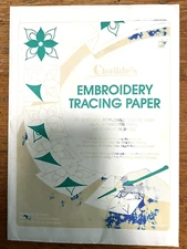 Embroidery Tracing Paper 2 Sheets each Coral & Blue Japan NEW (G5162)