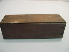 1-C OLD VINTAGE WOOD-WOODEN KRAFT PIMENTO CHEESE DAIRY BOX CRATE W-LID
