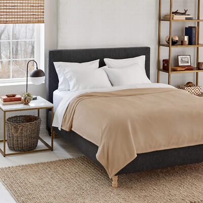 Eddie Bauer - King Heated Blanket, Soft Brushed Microplush Electric Blanket