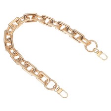 Purse Chain Strap, 15.7 Inch Acrylic Strap Replacement for Handbag, Rose Gold