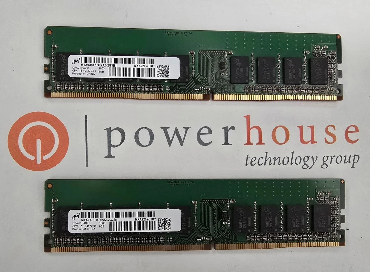 Micron PC4-19200 (DDR4-2400) Bus Speed Computer RAM 16 GB Total