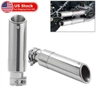 2PCS Chrome Exhaust Pipe Muffler For Indian Scout Sixty Bobber Twenty 2015-2025