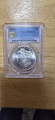 1884-CC Morgan Dollar PCGS MS62