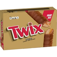 TWIX Sharing Size Candy Classic Caramel Chocolate Cookie Candy (24-Bars)