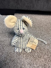 HTF Vntg 1995 Russ Home Buddies Sniffy The Mouse Striped Terry Cloth 7" Plush