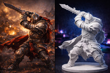 3D Figur nach Foto Gaming Avatar personalisiert Cosplay Charakter D&D Statue