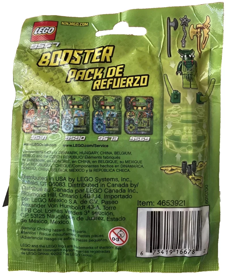 LEGO Ninjago Lizaru Minifigura 9557 Booster Pack Nuevo Sellado Raro Foto 2 de 4