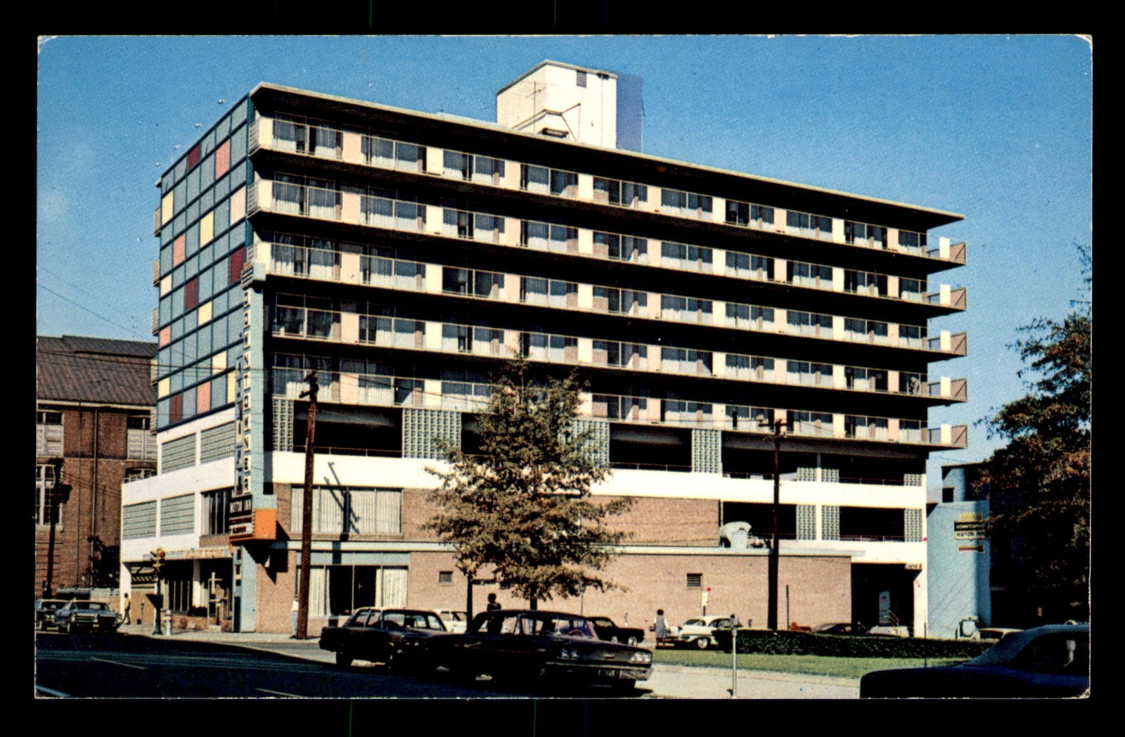 Downtowner Motor Inn Richmond Virginia VA Lodging Motel Unp Postcard