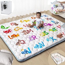 Baby Play Mats for Floor, 71 x59 Upgraded Thickness Larger Super Soft Play...