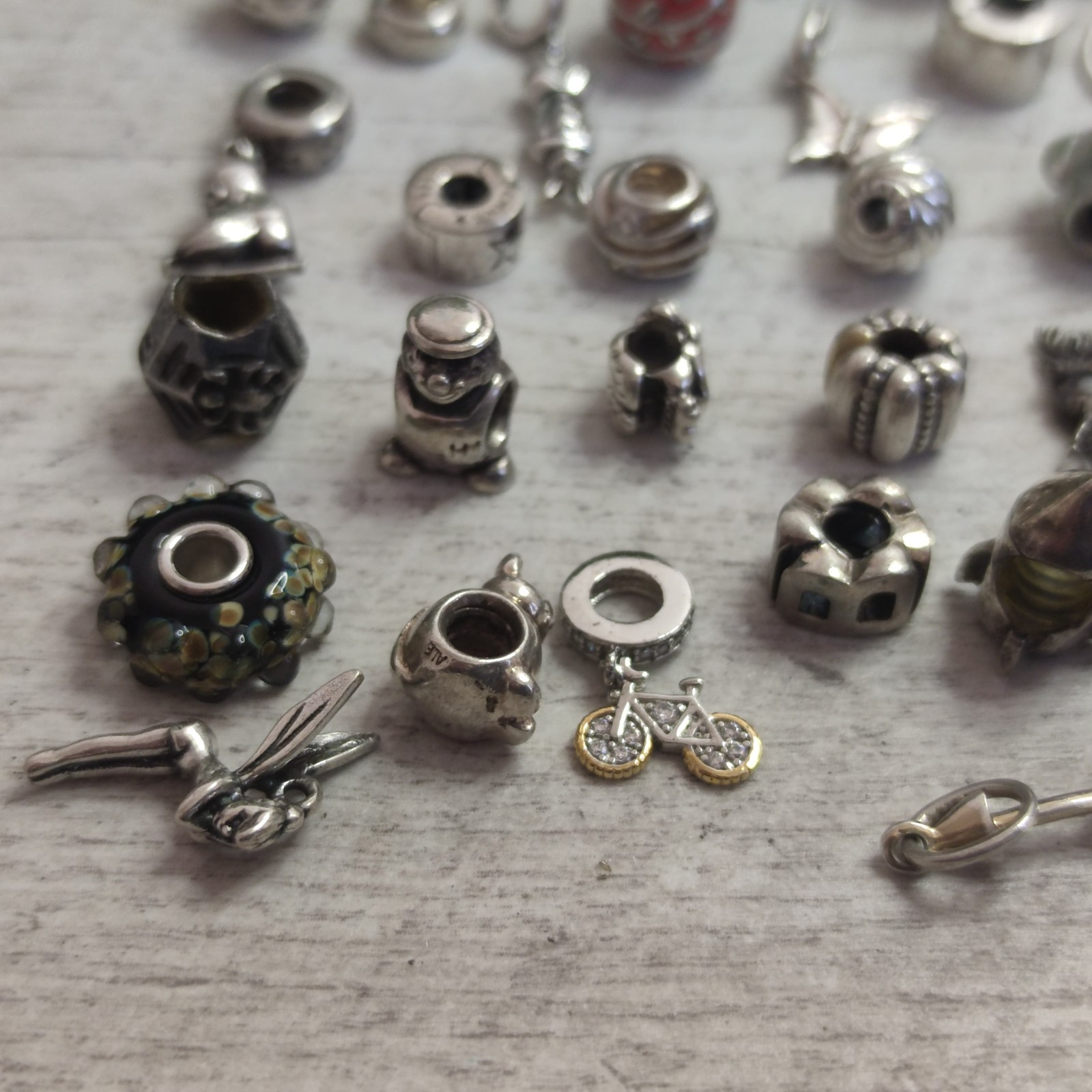 Pandora Charms and Silver Charms Beads x42 Weight 99g image 3
