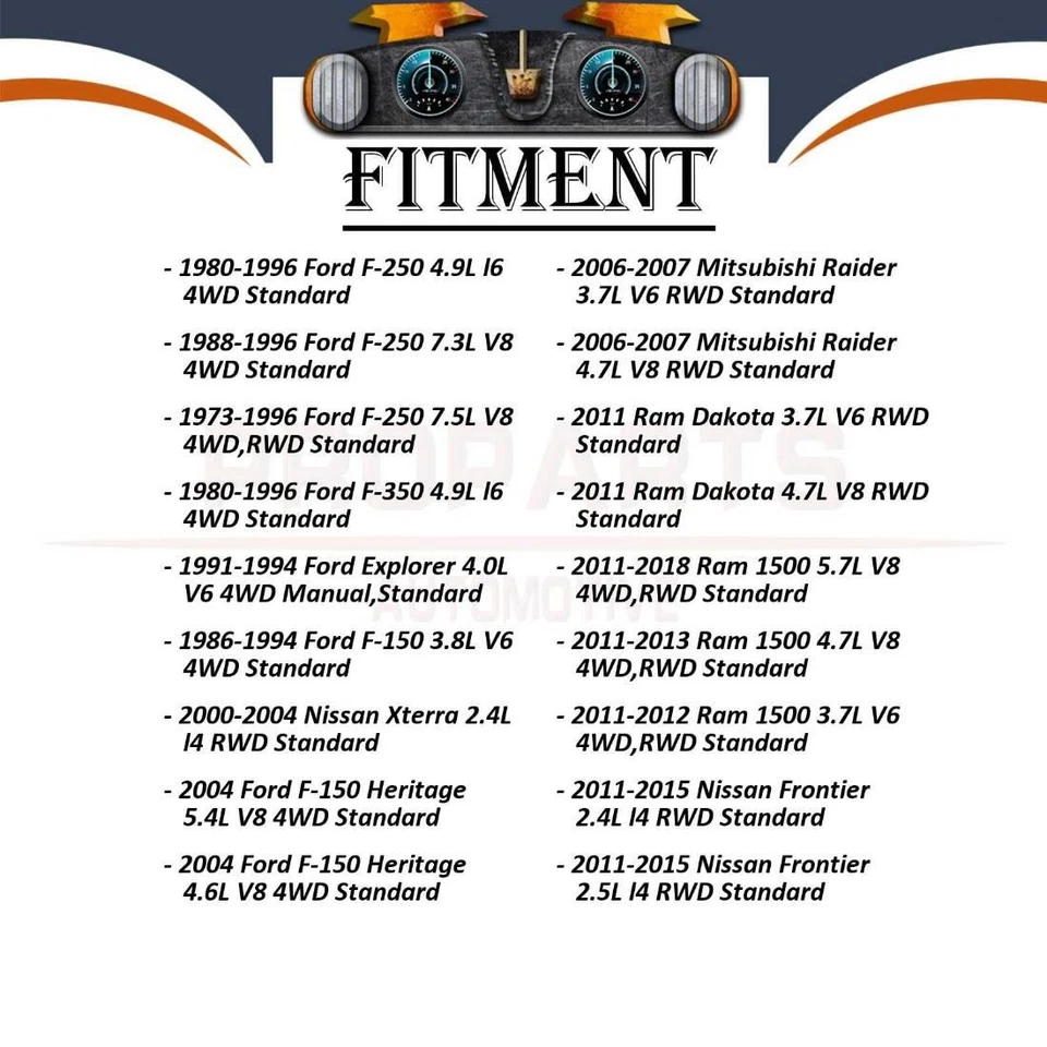 Eje trasero GMB 3X todas las juntas juntas juntas universales en U para Ford F-150 Heritage 2004 Foto 3 de 4