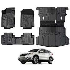 Floor Mats for Honda CRV 2012-2016, All Weather Floor Mats Trunk Cargo Liner ...